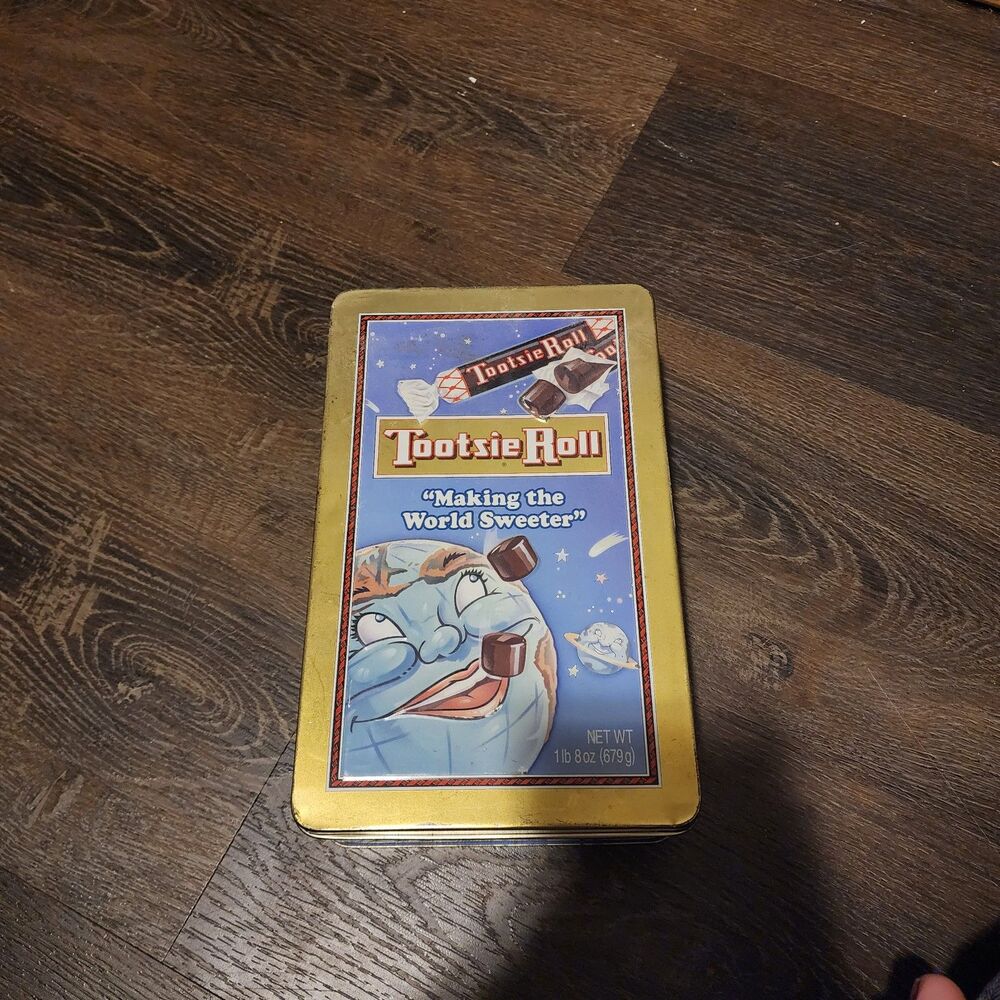 Vintage Tootsie Roll Metal Tin Box